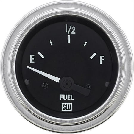 Stewart Warner 82303 Deluxe-Series Fuel Level Gauge 2-1/16 in. (52 mm) Diameter