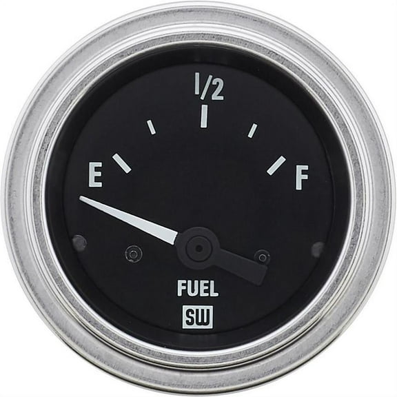 Stewart Warner 82303 Deluxe-Series Fuel Level Gauge 2-1/16 in. (52 mm) Diameter