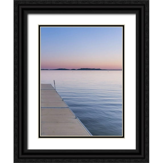 Stewart, Wil 12x14 Black Ornate Wood Framed with Double Matting Museum Art Print Titled - Sweet Silent Sunset