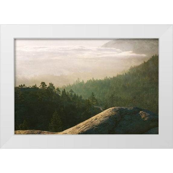 Stewart, Wil 14x11 White Modern Wood Framed Museum Art Print Titled - Peak of Dawn