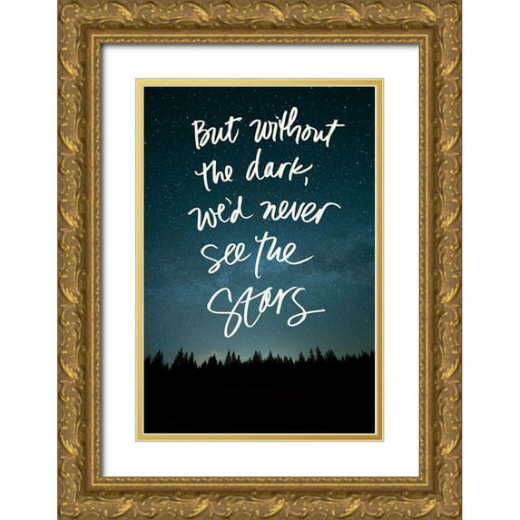 Stewart, Wil 17x24 Gold Ornate Wood Framed with Double Matting Museum Art Print Titled - Without the Dark