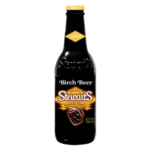 Stewart’s Birch Beer Soda 12 FL OZ – Caffeine Free 6 Pack