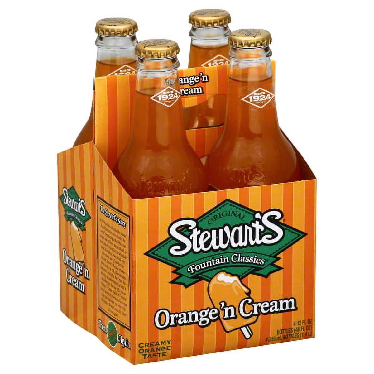 Stewart's Orange N Cream Sugar Soda, 12 Fl Oz