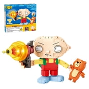 Brickcraft Family Guy Stewie Building Kit with Light-Up Laser Blaster, Indoor Play