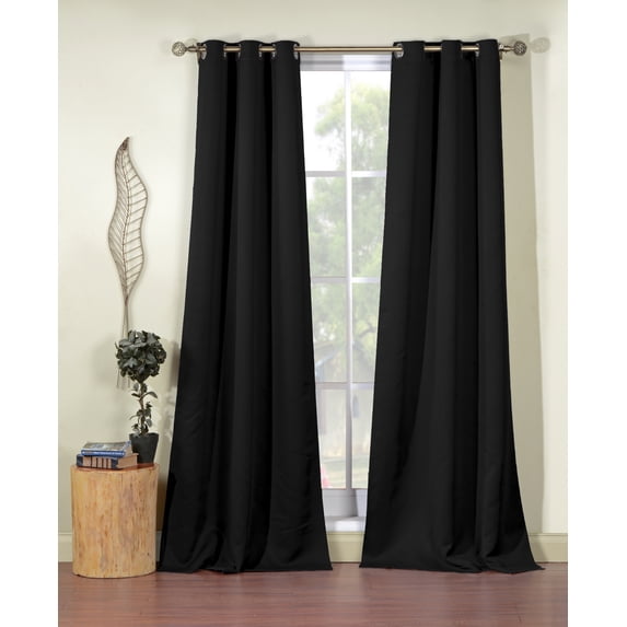 Steyna Solid Blackout Curtain Set