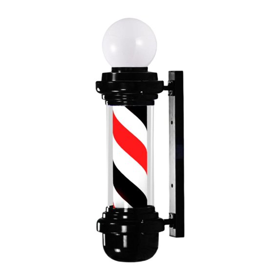 Stgfyxgs 26.8 inch Barber Pole Light,LED Barber Classic Signs,Waterproof Hair Salon Barber Shop Open Sign,Salon Sign for Outside Salon red black white
