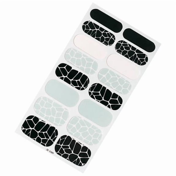 Stgfyxgs 2x16 Pieces Semi Cured Gel Nail Wraps Full Wraps Nail Polish Stickers Nail Patches Gel Nail Wrap Stickers Decals for Women Girl 4 Pcs