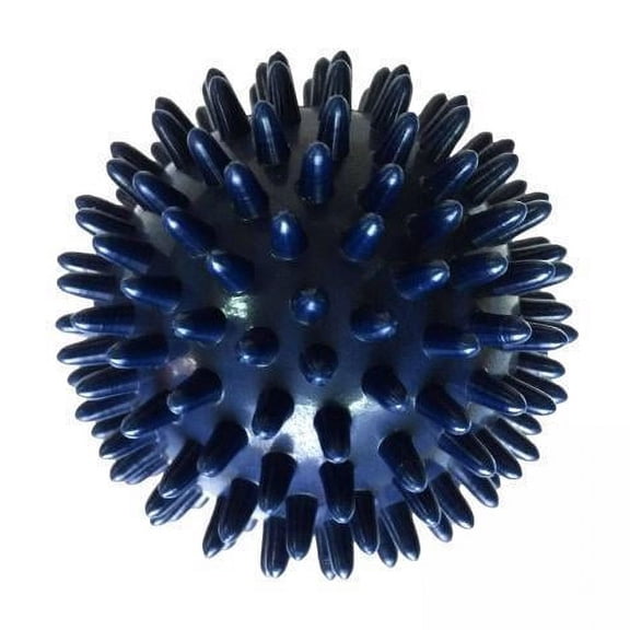 Stgfyxgs 2xSpike Massage Balls Exercise Ball Handheld Multipurpose Compact Portable Manual Plantar Balls Massager Rollers for Neck Back Feet 8cm , Dark Blue, 2 Pcs