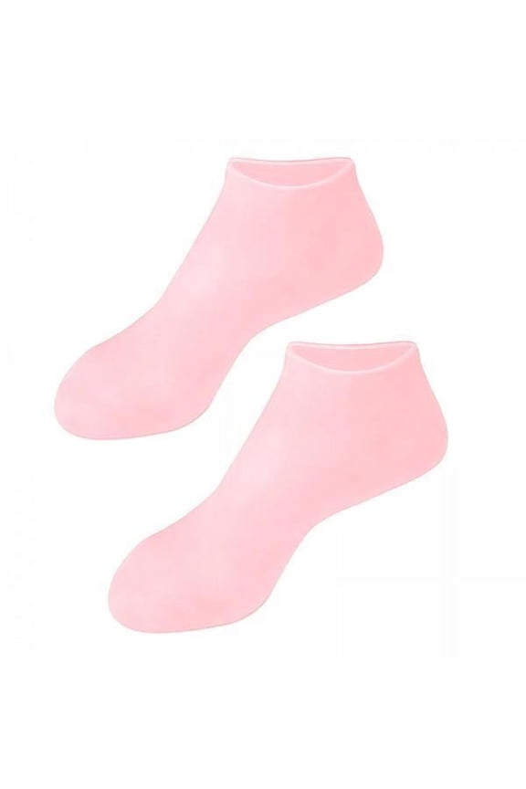 3xSoft Silicone Gel Socks Toe Socks Protection Foot Care Protector Pink XL