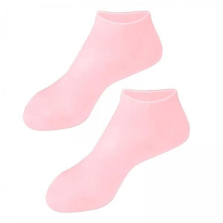 Stgfyxgs 4xSoft Silicone Gel Socks Toe Socks Protection Foot Care Protector Pink XL