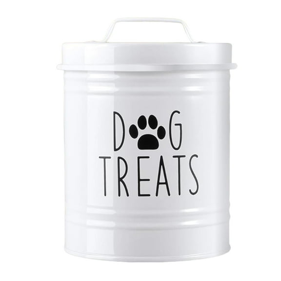 Stgfyxgs Airtight Dog Food Storage Container Canister Decorative Gifts for Pet Owner Large Capacity Portable Pet Jar Storage Organizer white