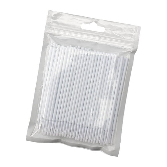 Stgfyxgs Disposable Cotton Swabs Portable Double Tip for Professional Makeup Personal White