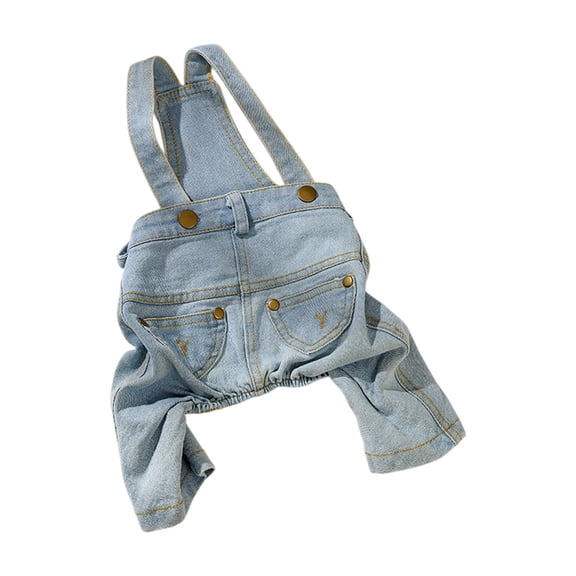 Stgfyxgs Dog Denim Overalls Party Clothes Cats Clothes for Small Dogs Pet Jeans Pants XS