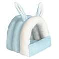 thumbnail image 1 of Stgfyxgs Guinea Pig Cave Beds Rabbit Bed House Nest Comfortable Winter Warm Small Animal Hideout Bunny Bed for Bunny Ferret Chinchilla blue, 1 of 9