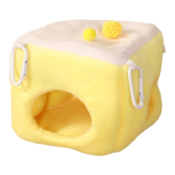Stgfyxgs Hamster Warm Nest Hamster Sleeping Nest Cozy Winter Guinea Pig House Cage Nest for Rat Sugar Glider Hedgehog Dwarf Chinchilla S