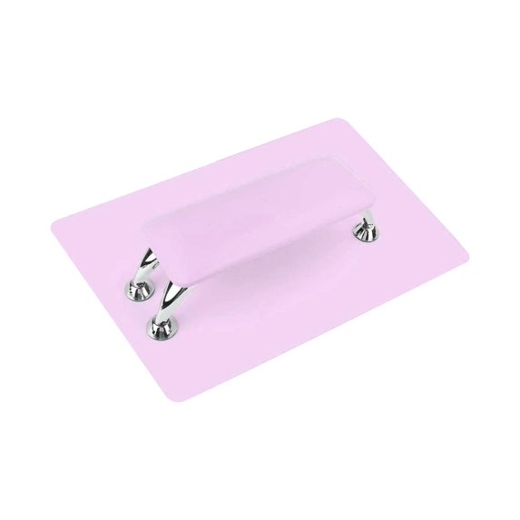 Stgfyxgs Nail Arm Rest, PU Leather Manicure Hand Pillow with Pad, Professional Nail Rest Cushion Table Desk Station for Acrylic Nails Violet