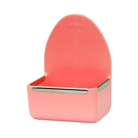 Stgfyxgs Rabbit Feeder for Cage Hanging Bunny Food Dish Anti Tipping Water Bowl Rabbit Dish Feeder for Birds Hamster Chinchilla Ferret Pink