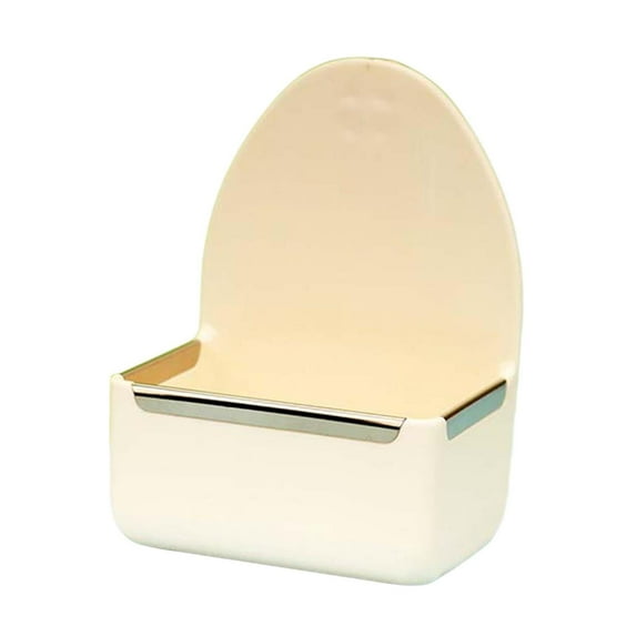 Stgfyxgs Rabbit Feeder for Cage Hanging Bunny Food Dish Anti Tipping Water Bowl Rabbit Dish Feeder for Birds Hamster Chinchilla Ferret beige