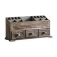 thumbnail image 1 of Stgfyxgs Rustic Vanity Organizer Cosmetic Storage Box Desktop Makeup Desk Organizer Farmhouse Storage Box for Kitchen Brushes Lipstick gray, 1 of 9
