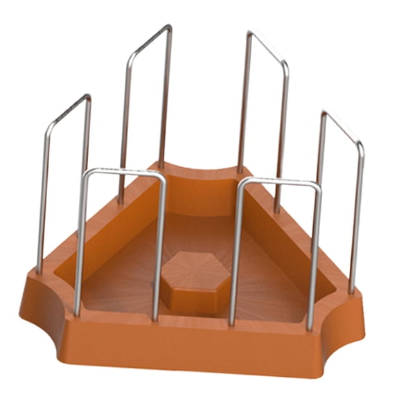 Stgfyxgs Tortoise Feeding Dish Turtle Food Bowl Terraium Bowl Small Food Tray Water Dish Plate for Semi Aquatic Bearded Dragon Lizards Brown