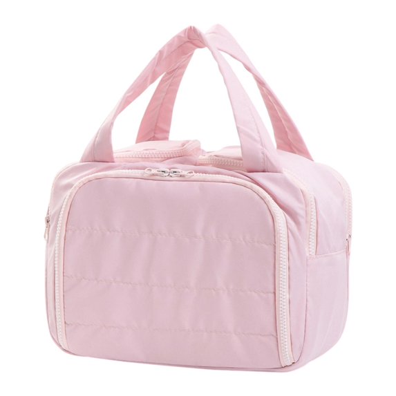 Stgfyxgs Travel Makeup Storage Bag Waterproof Cosmetic Case for Daily Use Girlfriend Wife Pink