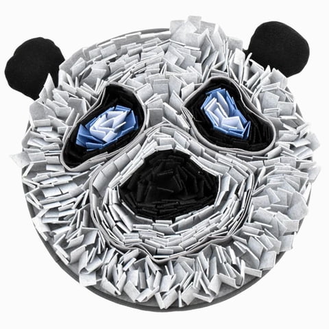 Stgfyxgs snuffle pad Feeding Mat Interactive Dog Toy Large Medium Small Puppy Cat Non-Slip Portable Dog Puzzle Toy Encourages Natural Foraging Skill , White Gray