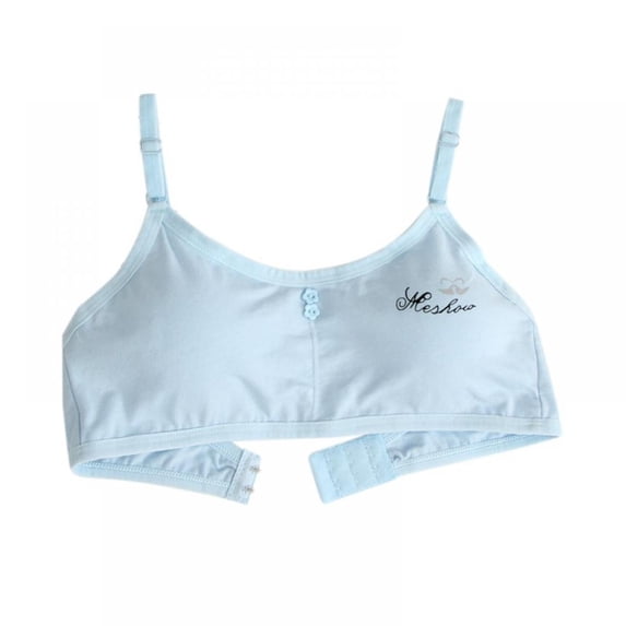 Stibadium 12-18 Years Old Popular Bra Girls Cotton Soft And Thick Cotton Short Bra With Adjustable Shoulder Straps