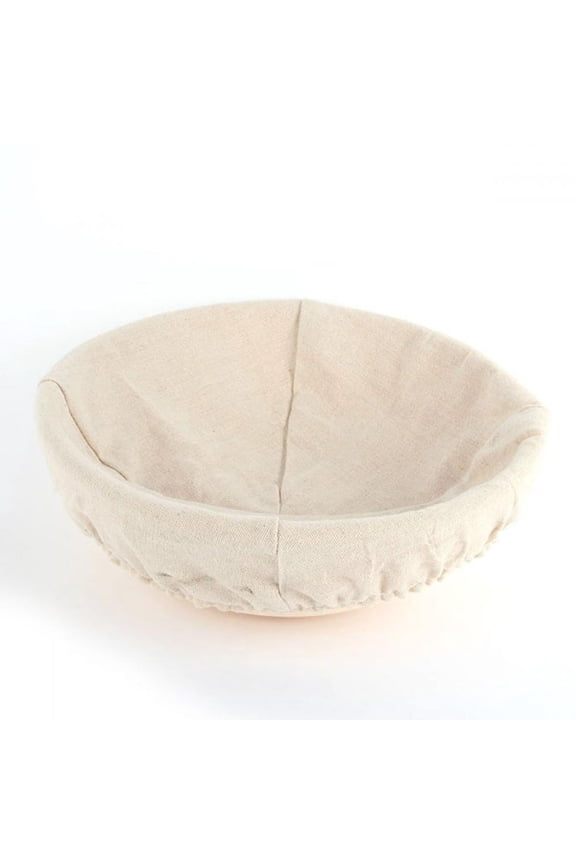 New Round Banneton Brotform Cane Bowl Shape Bread Dough Proofing Proving Natural Rattan Basket With Removable Lining