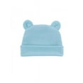 thumbnail image 1 of Stibadium Newborn Hospital Hat 0-12Months Preemie Boys Girls Beanie Solid Infant Baby Ears Bonnet Infant Cotton Hats 1pc - Light Blue, 1 of 2
