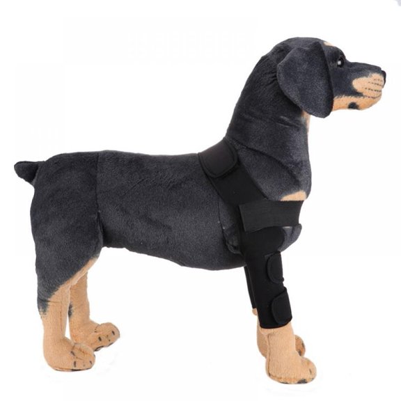 Stibadium Pet Dog Supplies Dog Elbow Protector Dog Recovery Sleeve For Protecting Legs Large Black One Pair