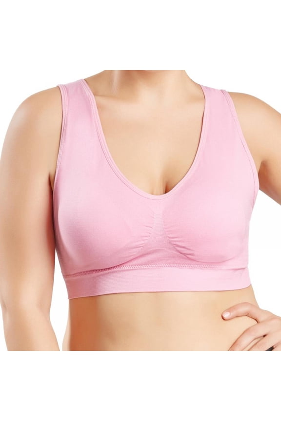 Women Seamless Bras Fitness Vest Underwear Padded Crop Tops No Wire-rim Lingerie Plus Size 4XL-6XL