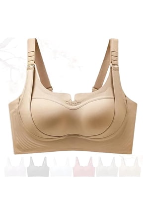 Custom-Lift Bust Shaping Bra,2026 Wireless Comfy Push up Bras, Full Coverage Supportive Everyday Breast Lifter Complexion L