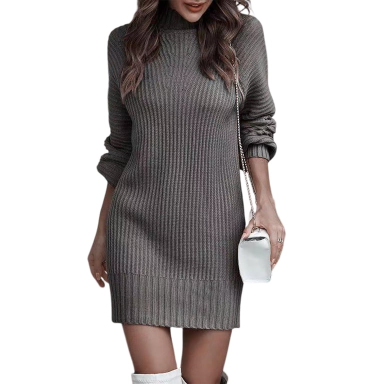balmain ribbed-knit long-sleeve dress Long Pleated Knit Dress by Balmain