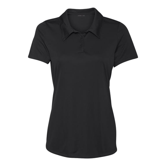 Stichou Women's Golf Shirt Summer Spring Polo Shirts Short Sleeve Tennis Tops Collared with 3 Button Athletic T Shirt Black S