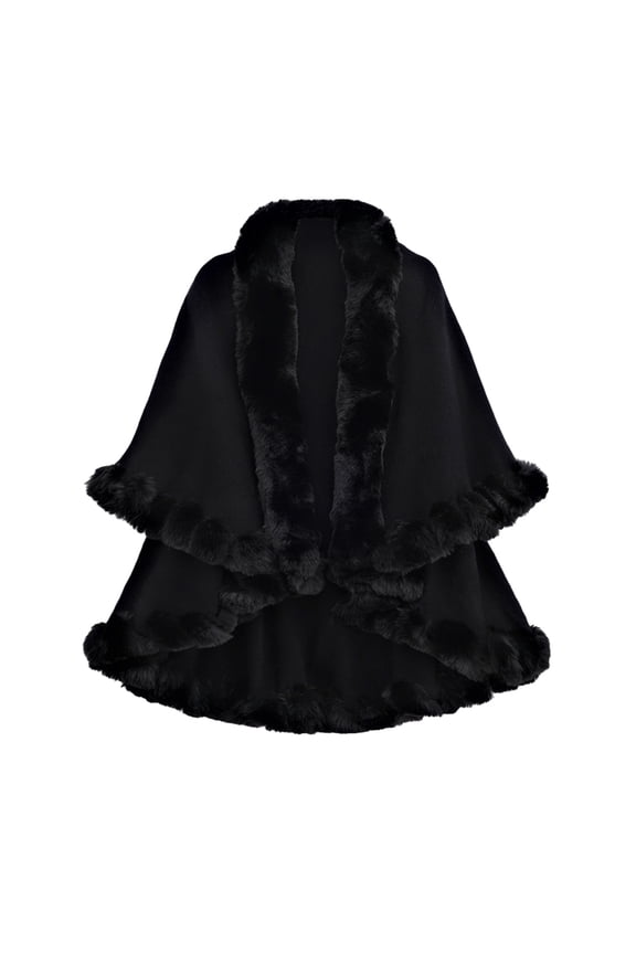 Women's Pashmina Shawl Cloak Cape Shawls and Wraps for Evening Dresses Shawl Wrap Cape Bridal Wedding Party Winter Black