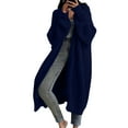 thumbnail image 1 of Stichou Womens Long Cardigan Sweater Fall Chunky Knit Oversized Open Front Warm Coats Casual Duster Coat with Pockets Navy XL, 1 of 4