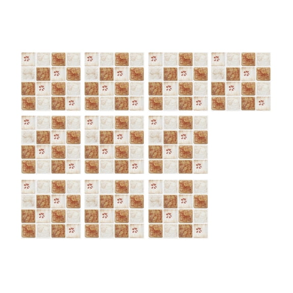 Stick Backsplash For Kitchen, PVC Wall Sticker Self-Adhesive Wallpaper Decoration, 10pc 3D Crystal Tile Stickers DIY Waterproof Self-Adhesive Wall Stickers