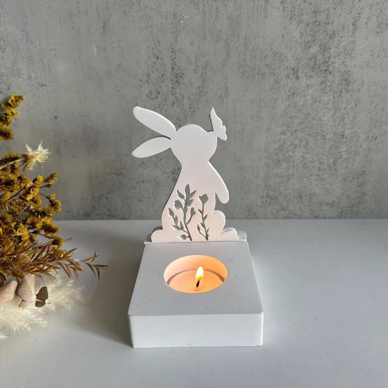 Stick Candles Silicone Casting Silicone Easter Rabbit Silicone Easter
