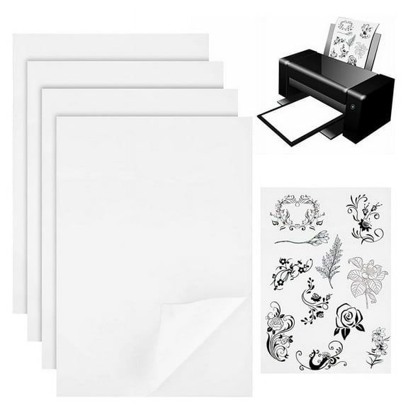 Stick & Embroidery Paper for Embroidery Dissolvable Embroidery Transfer for Transferring Embroidery Patterns 6PCS