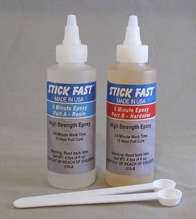 Stick Fast 319 CA 5-Minute Epoxy Kit, Clear