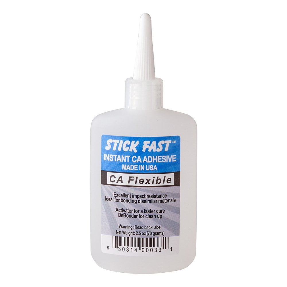 Stick Fast Cyanoacrylate QuickSet Flexible Adhesive, 2 oz Bottle