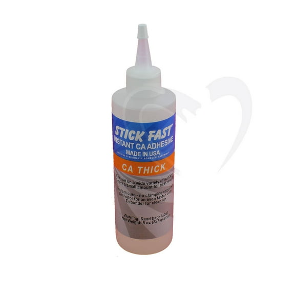 Stick Fast Thick CA Cyanoacrylate Adhesive Super Glue 8 oz bottle