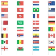 Stick Flags Hand Held Small National Flag Country Oncountries International World Mini Pennant Banners