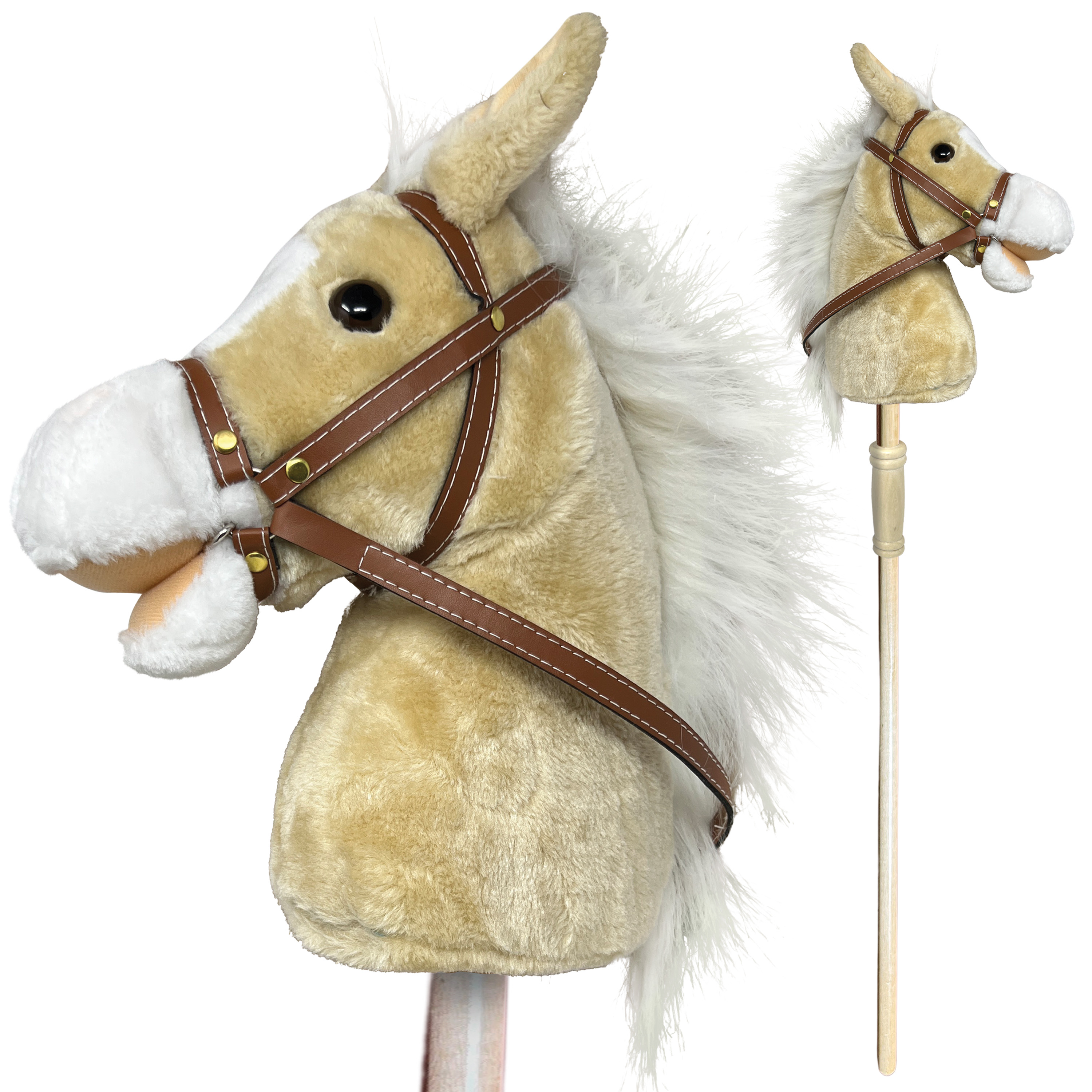 Spark. Create. Imagine Plush Stick Horse, Assorted, 30"
