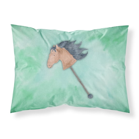 Stick Horse Watercolor Fabric Standard Pillowcase