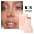 thumbnail image 1 of Stick Jelly Highlighter, 6 Color Illuminating Makeup for Face Body, Long Lasting Shimmer Effect, Twist Up No Sharpen, Easy Carry Makeup Stick, 9g, 1 of 4