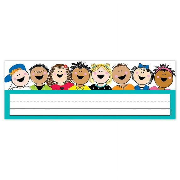 Stick Kids Name Plates, 9-1/2" x 3-1/4", Pack of 36 | Bundle of 2 Packs