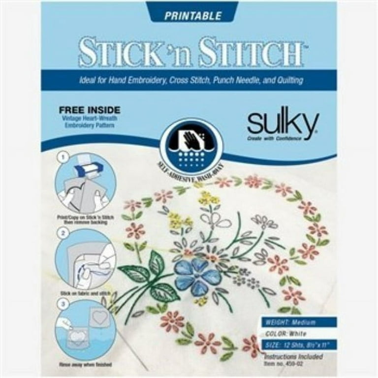 Stick N Stitch Self Adhesive Wash Away Stabilizer – Bolt & Spool