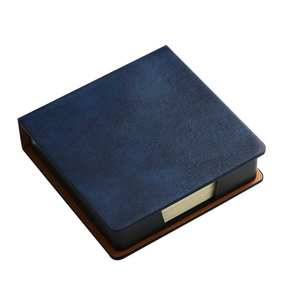 PU Leather Memo Pad with a Lid Holder Notepads Dispenser Hold Up to 180 Sheet Noetpads for Home Office Drawers Desktop