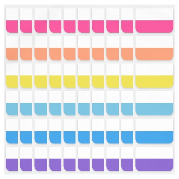 Mini File Tabs Book Markers, Bright Color Page Index Sticker, Writeable Labels